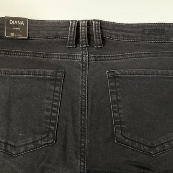 Kut from the Kloth - DIANA Woman’s Black Skinny Stretch Jeans - NWT - Size 10 - Picture 13 of 16
